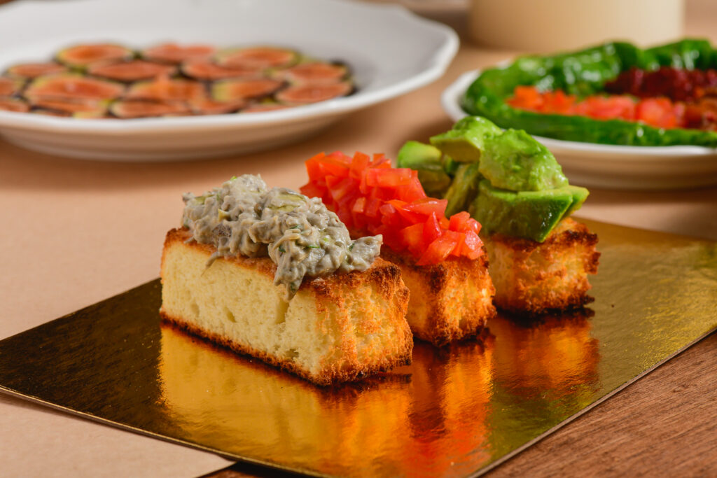 Bruschetta triples at Malka in Dumbo