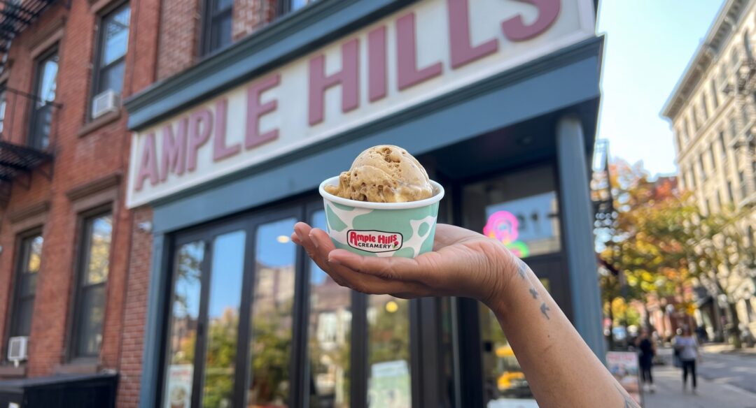 Falling For Pumpkin ice cream at Ample Hills