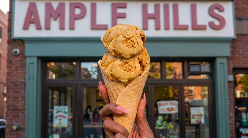Falling For Pumpkin ice cream at Ample Hills